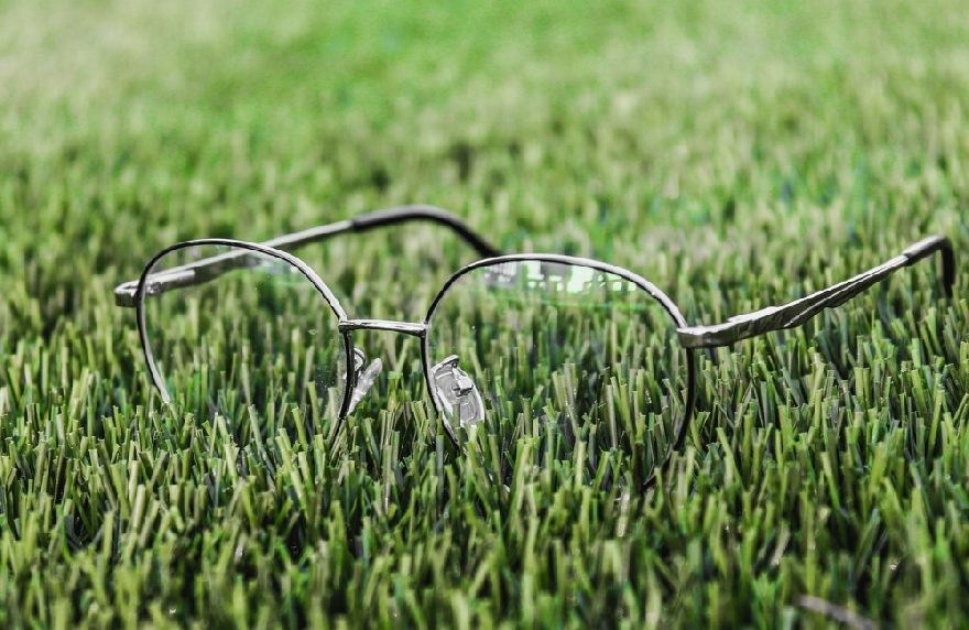 Brille im Gras