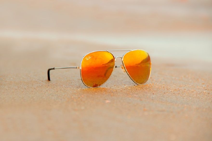 Sunglasses on the beach